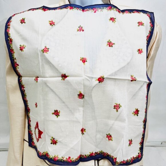 Unused Christian Dior Mini scarf/handkerchief, cotton 18" purple white floral(36 - Picture 5 of 5